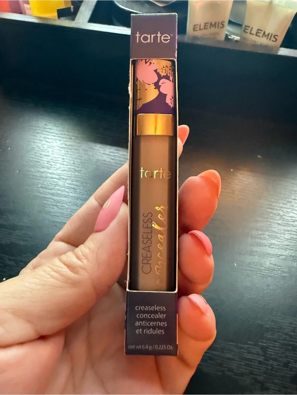 tarte Creaseless Concealer 38N Medium-Tan Neutral Full Coverage 0.225 oz